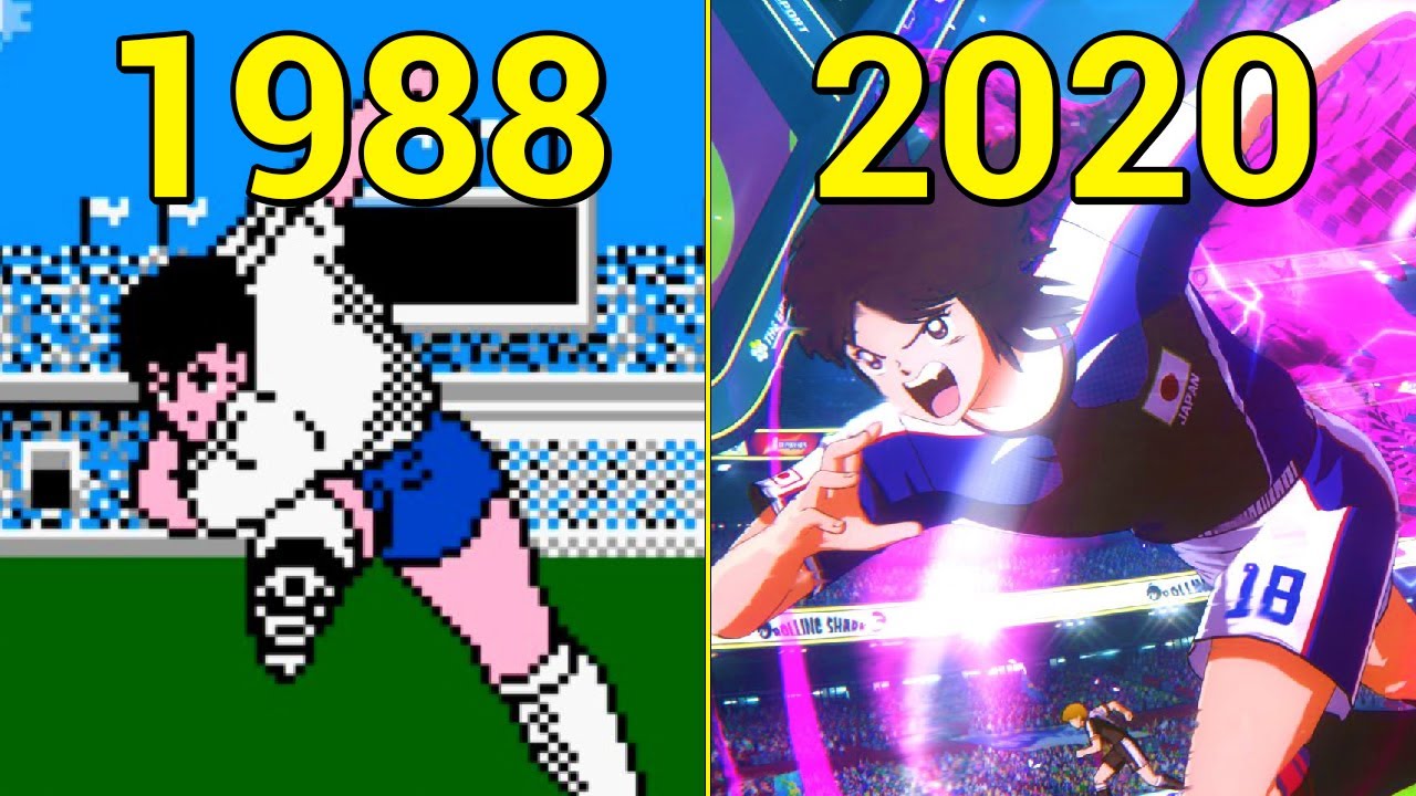 กัปตันซึบาสะ 2020  Update 2022  Evolution of Captain Tsubasa Games 1988-2020