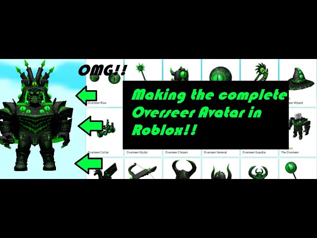 I Made The Complete Overseer Avatar On Roblox Youtube - overseer outfit roblox