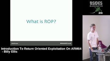BSidesMCR 2018: Introduction To Return Oriented Exploitation On ARM64 by Billy Ellis