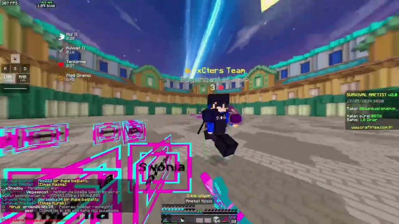 1x KRAL KESME AmetistPVP /HİLE KESME PVP / DÜELLO/