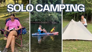 Solo tent camping in Missouri