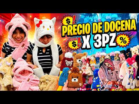 Desde $20 PESOS 🧤 Gorros, Bucket, Orejeras, Guantes al PRECIO DE DOXENA X 3PZ 📦 #negocio
