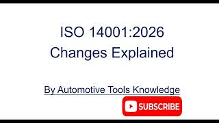 ISO 14001:2026 Changes, Environmental Management Standard