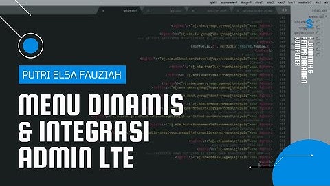 Praktikum Menu Dinamis dan Integrasi Admin LTE