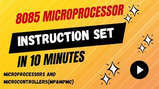 Instruction Set of 8085 microprocessor | B.Tech | MPMC | Microprocessors| Lec-4