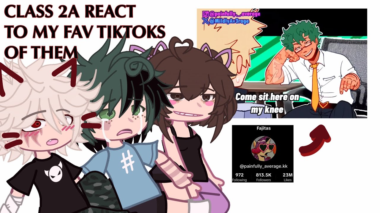 class 2a (1a) react to my favorite tiktoks about them!! | not clickbait | mha | 2X SPEED