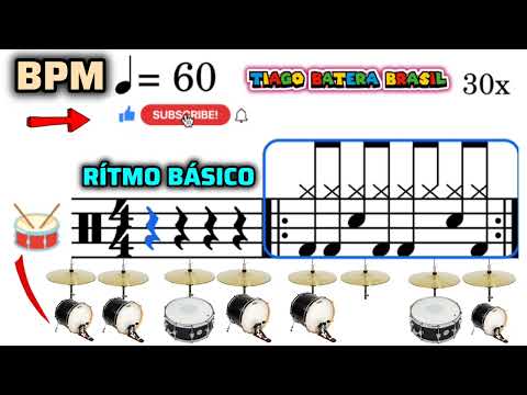 🔴como tocar bateria | curso básico INICIANTES (aula 17)