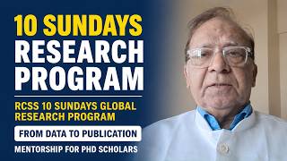 RCSS 10 Sundays Global Research Program | From Data to Publication | Mentorship for PhD Scholars