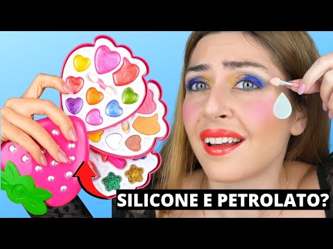 🚫NON COMPRATELI!🚫 MI TRUCCO SOLO CON MAKE UP PER BAMBINI *scioccata* #makeup #kids #tutorial