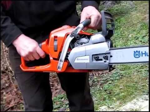 Test new Husqvarna 550 XP chainsaw