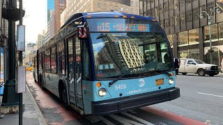 South Ferry Bound 2017 Novabus LFSA 5455 M15 Select Bus Service At 2nd Av & 42nd St