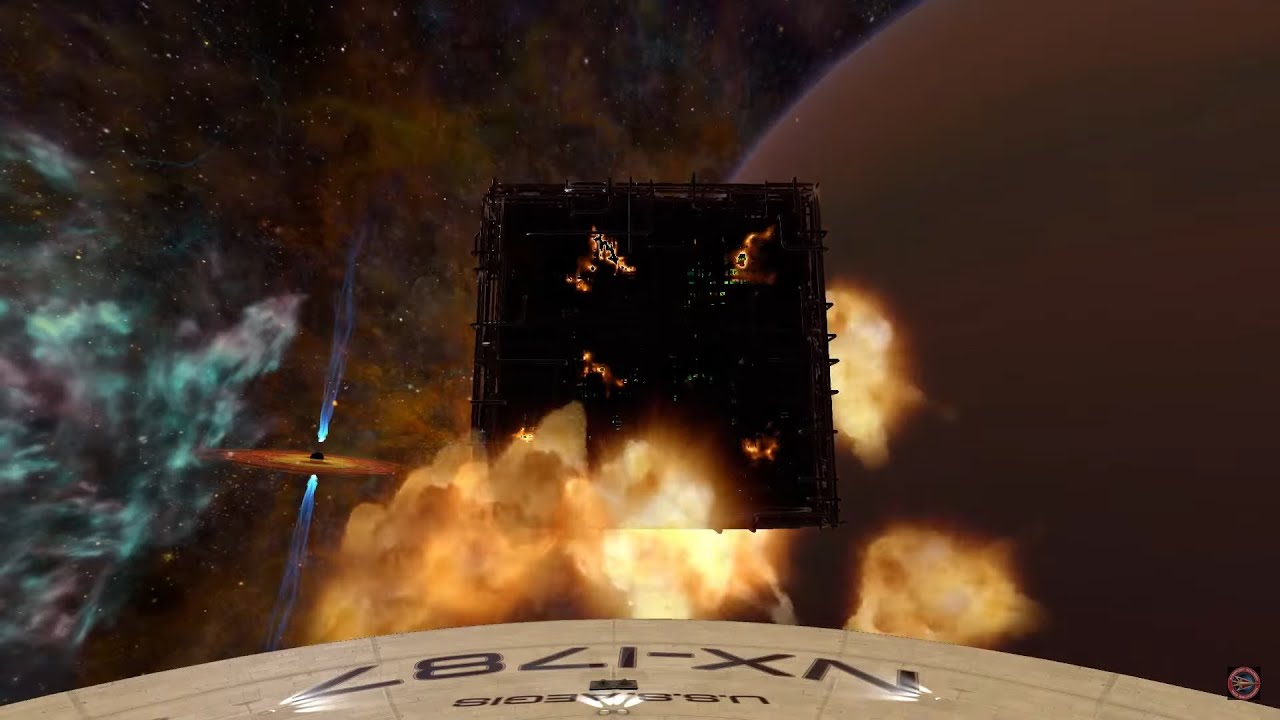 1st Time LittleLion9030 Destroyed Borg Cube! Aegis - Full Crew - Star Trek: Bridge Crew - Red Squad!