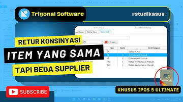 Cara Retur Konsinyasi Item yang Sama tapi Suppliernya Berbeda di IPOS 5 #tutorialipos #studikasus