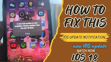 How to turn off a new update is available on iphone notification popping up