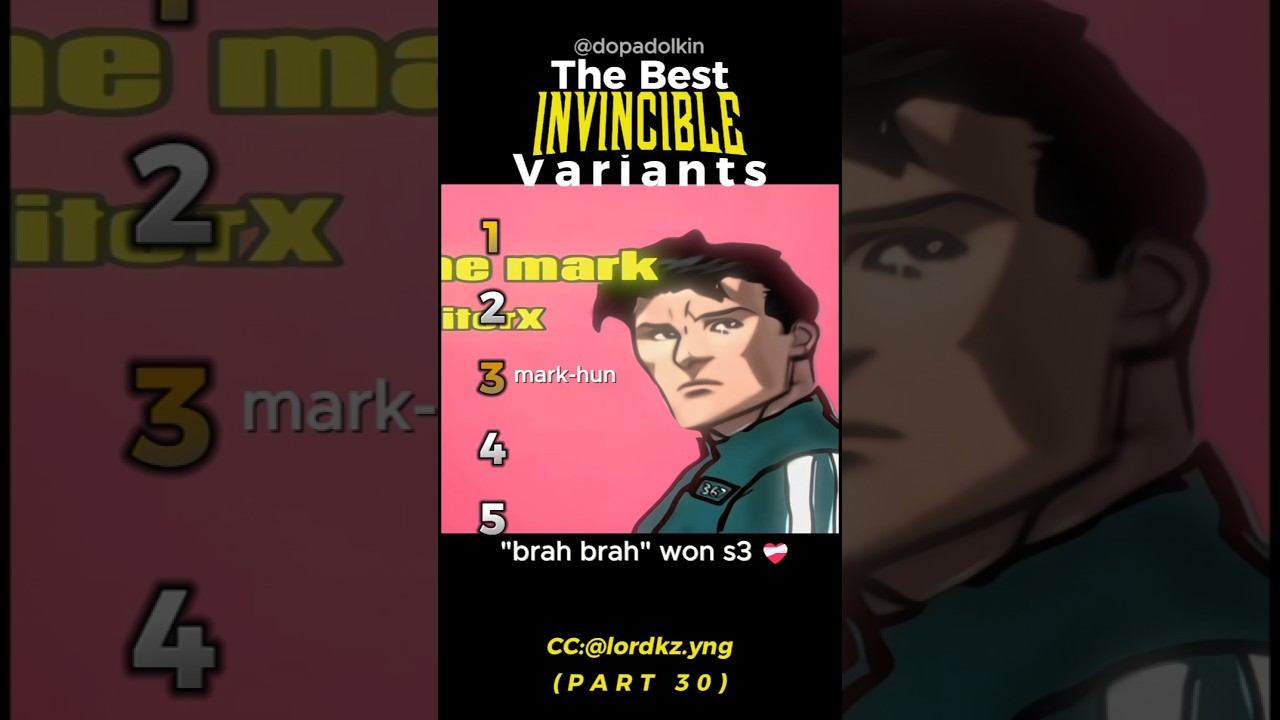 Ranking the Best Invincible Variants PART 30