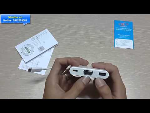 Cổng chuyển USB Type C 3.1 sang VGA Adapter Macbook 2015 Ugreen UG-30376 Chính hãng cao cấp