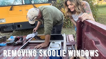 Removing And Resealing Our School Bus Windows