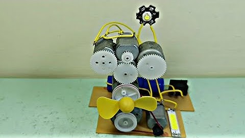 HOW I ASSEMBLED A PROTOTYPE MINI STATIONARY POWER MACHINE USING FAN AND PLASTIC GEAR CONCEPT