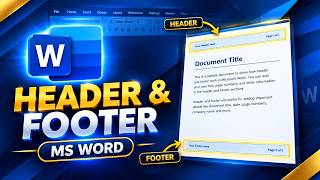 How to Add Header & Footer in MS Word | Complete Header & Footer Tutorial