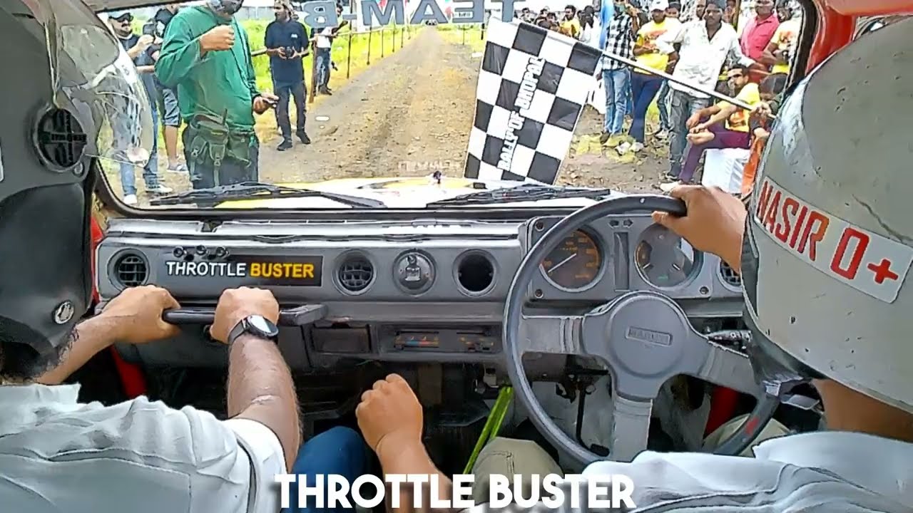 Onboard : Suzuki Gypsy : Nasir bhai Aamir Bhai : Bhauri Rally 2023 | Throttle Buster