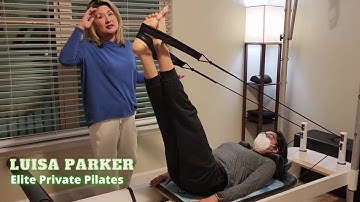Hamstring Stretch on the Pilates Reformer
