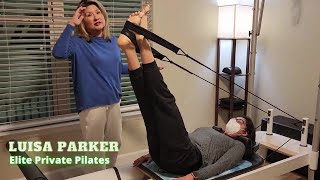 Hamstring Stretch on the Pilates Reformer