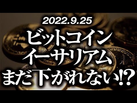ビットコイン・イーサリアムまだ下がれない！？［2022/9/25］【仮想通貨・BTC・ETH・FX】※2倍速推奨