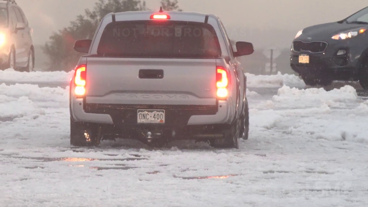 06/26/2020 Falcon, Colorado Golf Ball Hail Storm/Foot Deep Drifts/Stuck Cars