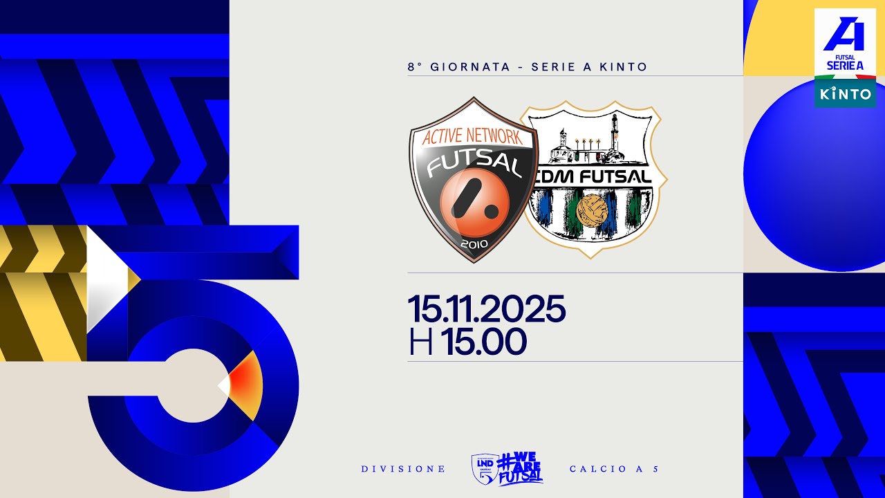 Active Network-CDM Futsal 3-2 | 8ª giornata | Serie A KINTO 2025/2026
