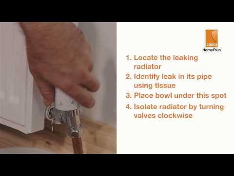 CORGI HomePlan - How to fix a radiator leak