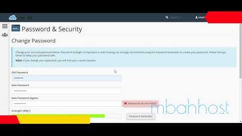 How To Change Password Cpanel Accounts - mbahhost