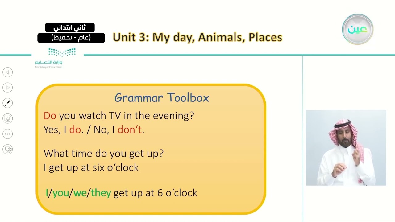 Unit 3 - My day, Animals, Places - Talk Time - P:18 & 19 - اللغة الإنجليزية - ثاني ابتدائي