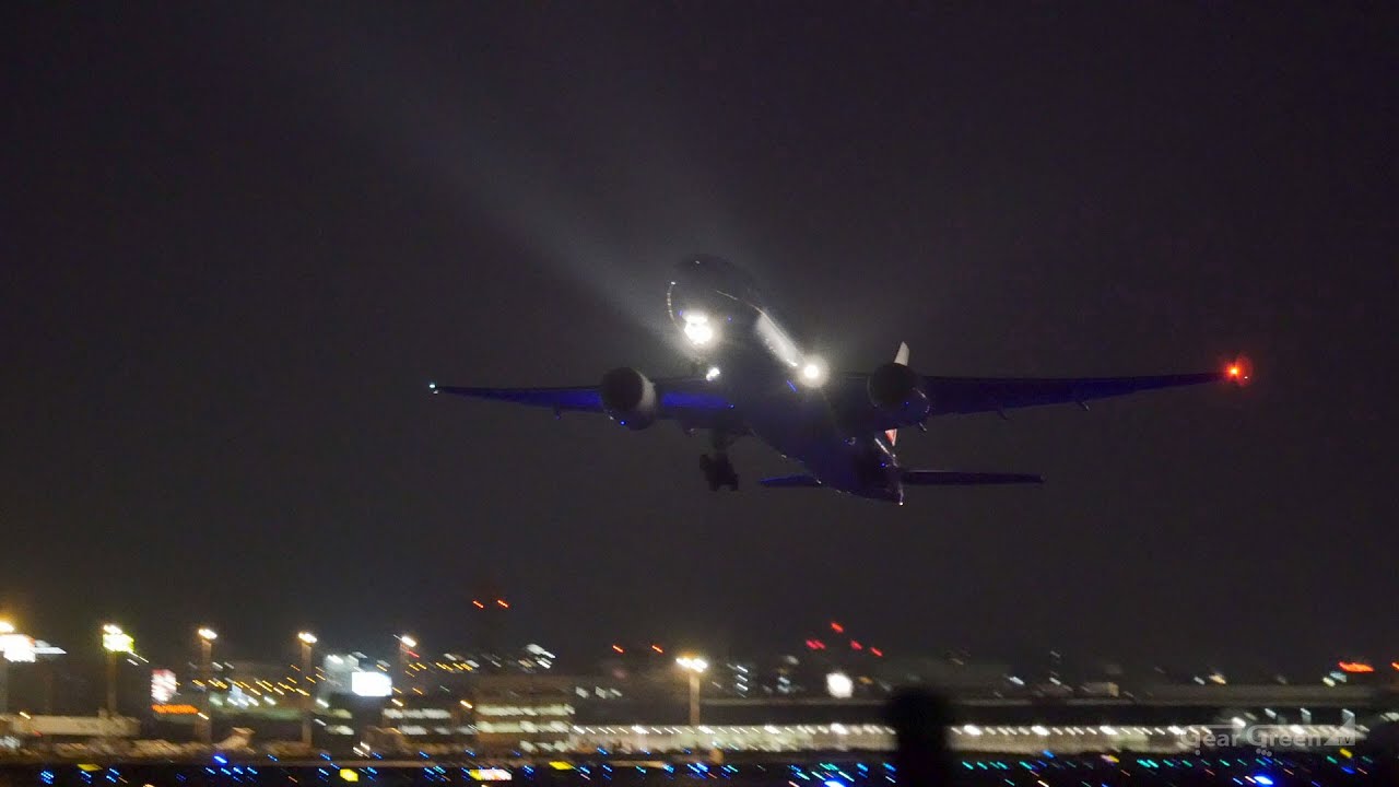 夜の福岡空港 離陸 Night Departures @ Fukuoka Airport [20150911]