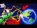Shinchan and Franklin Tried Impossible Biggest Roller Coaster Space Parkour Challenge in GTA 5