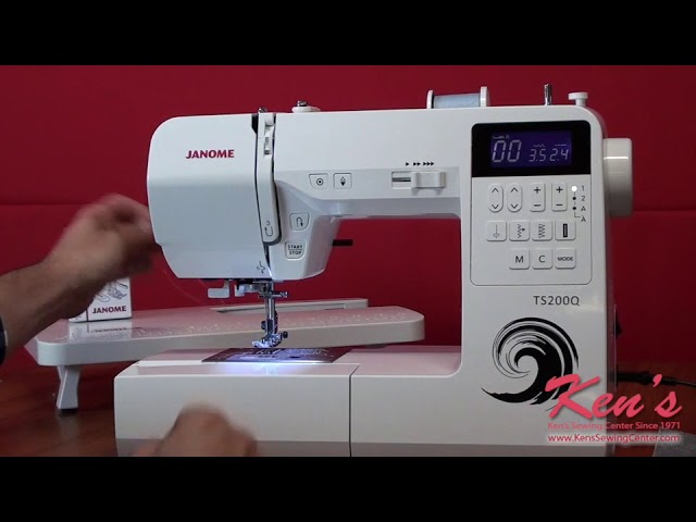 How to Thread a Janome Sewing Machine tutorial with Close Ups