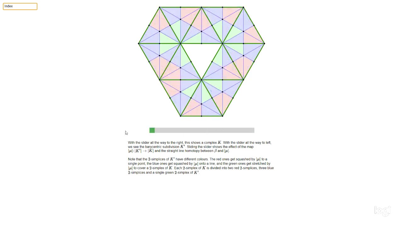 Barycentric Subdivision The barycentric subdivision map μ:K'→K - YouTube