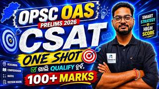OPSC OAS 2026 CSAT ONE SHOT Marathon Class | Aptitude + Reasoning + Comprehension