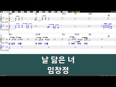 [은성반주기] 날닮은너 - 임창정 /악보/MR/가사
