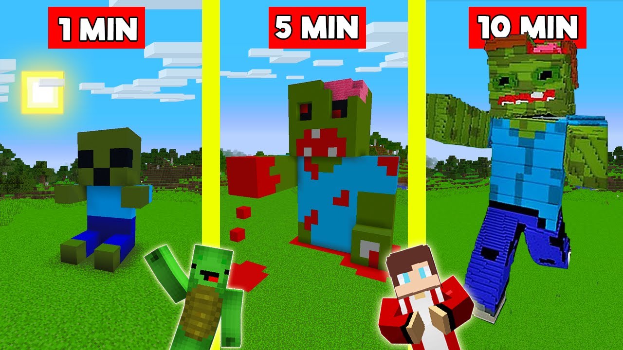 Zombie Build ZOMBIE BUILD BATTLE CHALLENGE In Minecraft - NOOB VS PRO - Maizen Mizen ...