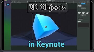 3D Objects in Keynote (macOS Sonoma)