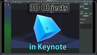 3D Objects in Keynote (macOS Sonoma)