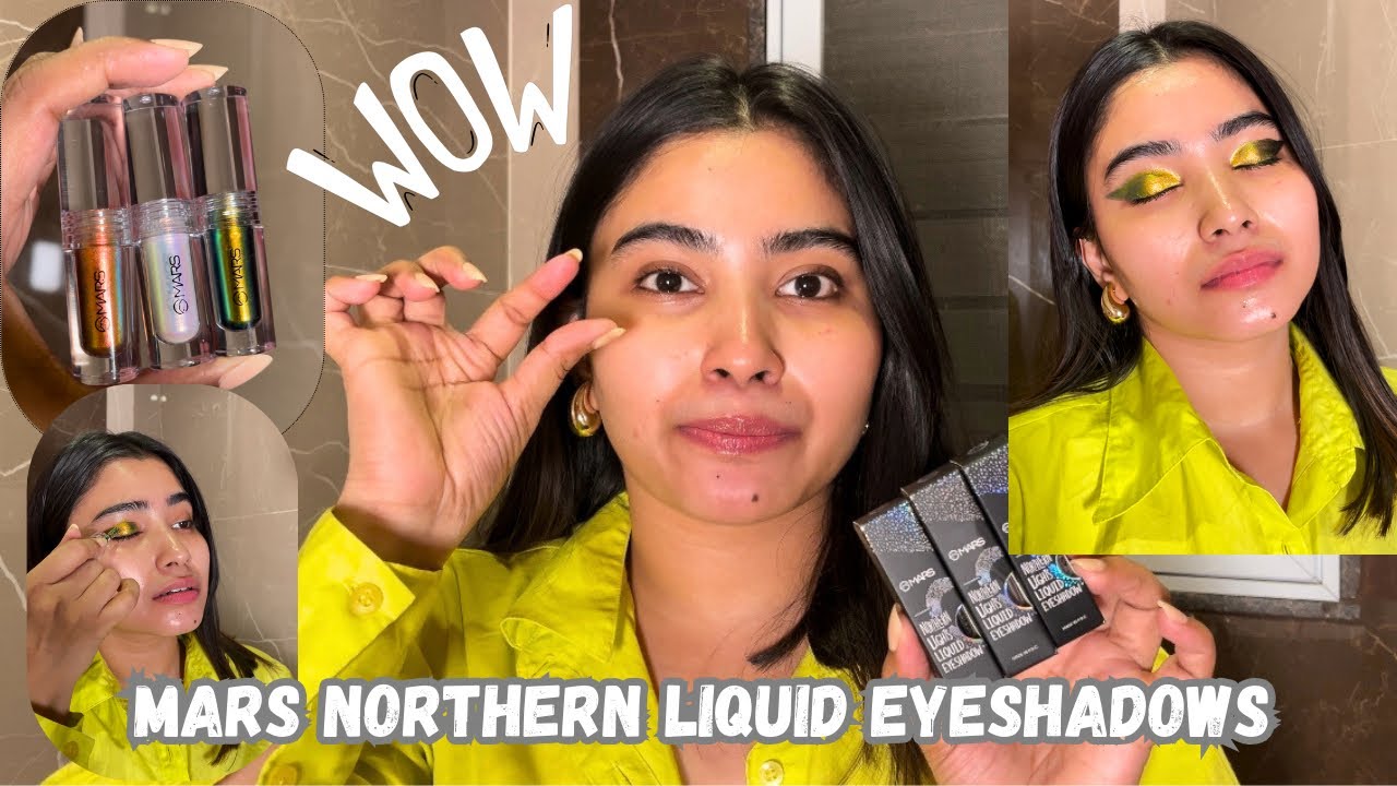 Mars Northern Liquid Eyeshadows | Swatches + Review . 