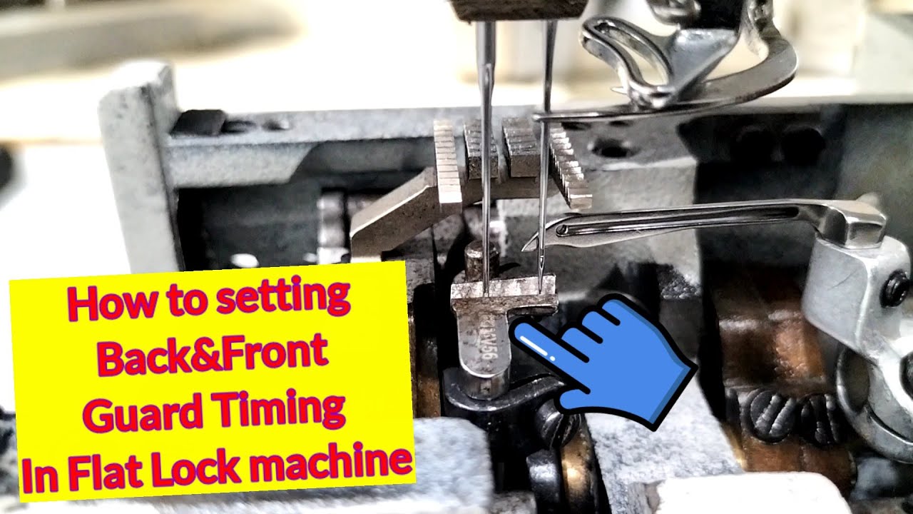 FlatLock Needle Guard Timing/How to Set Siruba FlatLock Needle Guard/Support Timing/Looper Guard set