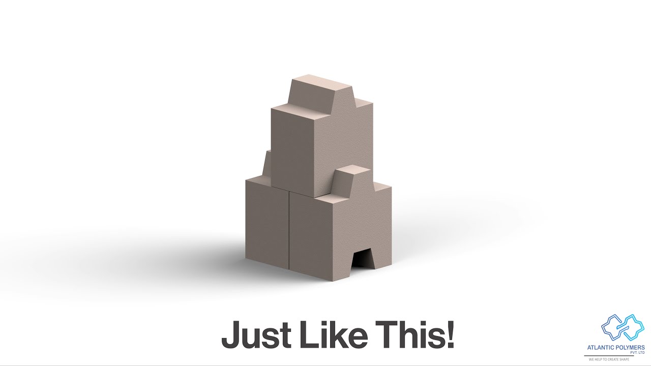 Rubberized PVC Moulds for Compound Wall Bricks