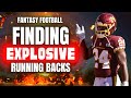 Fantasy Football Advice - Finding Explosive Running Backs - Fantasy Football Draft Strategy