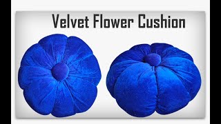 DIY Velvet Flower Cushion