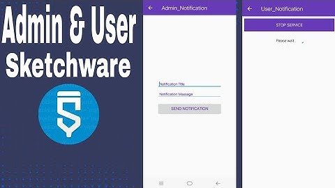 How to make admin and user notification
