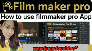HOW TO EDIT VIDEO USING FILMMAKER PRO | TUTORIAL by wendy gudoyvideo* screenshot 2