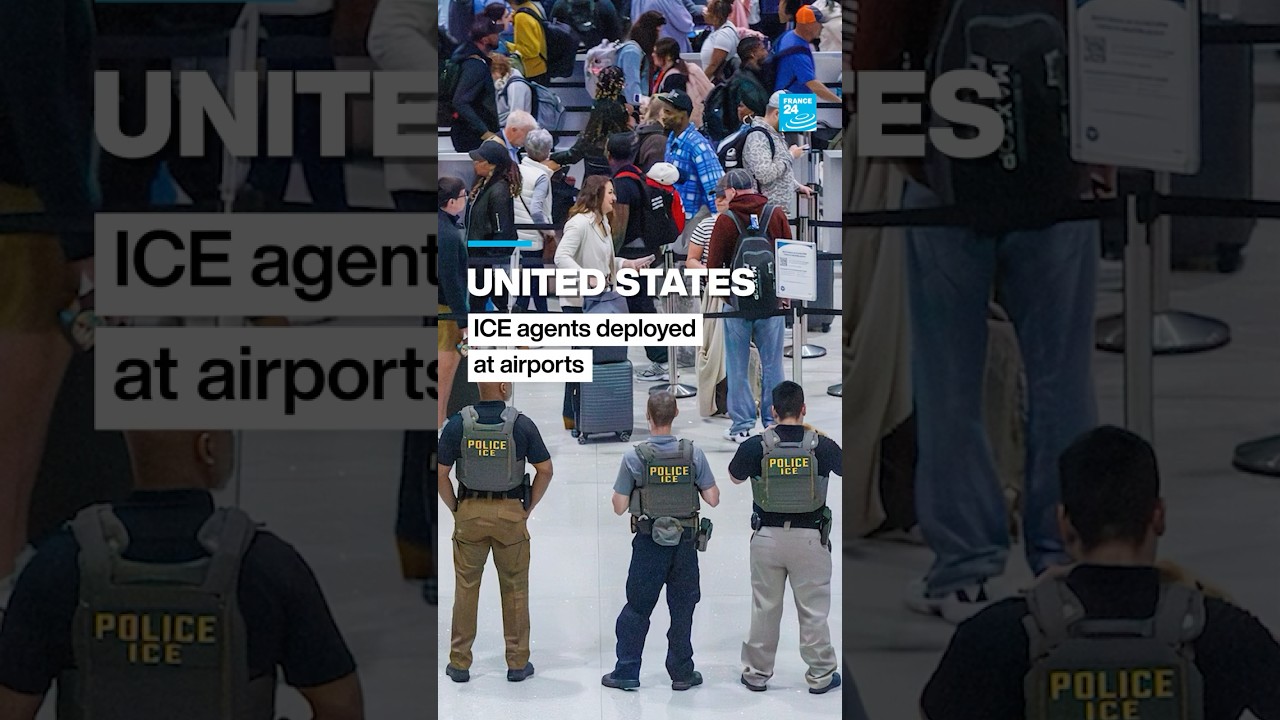United States: ICE agents patrol airports amid govt shutdown • FRANCE 24 English