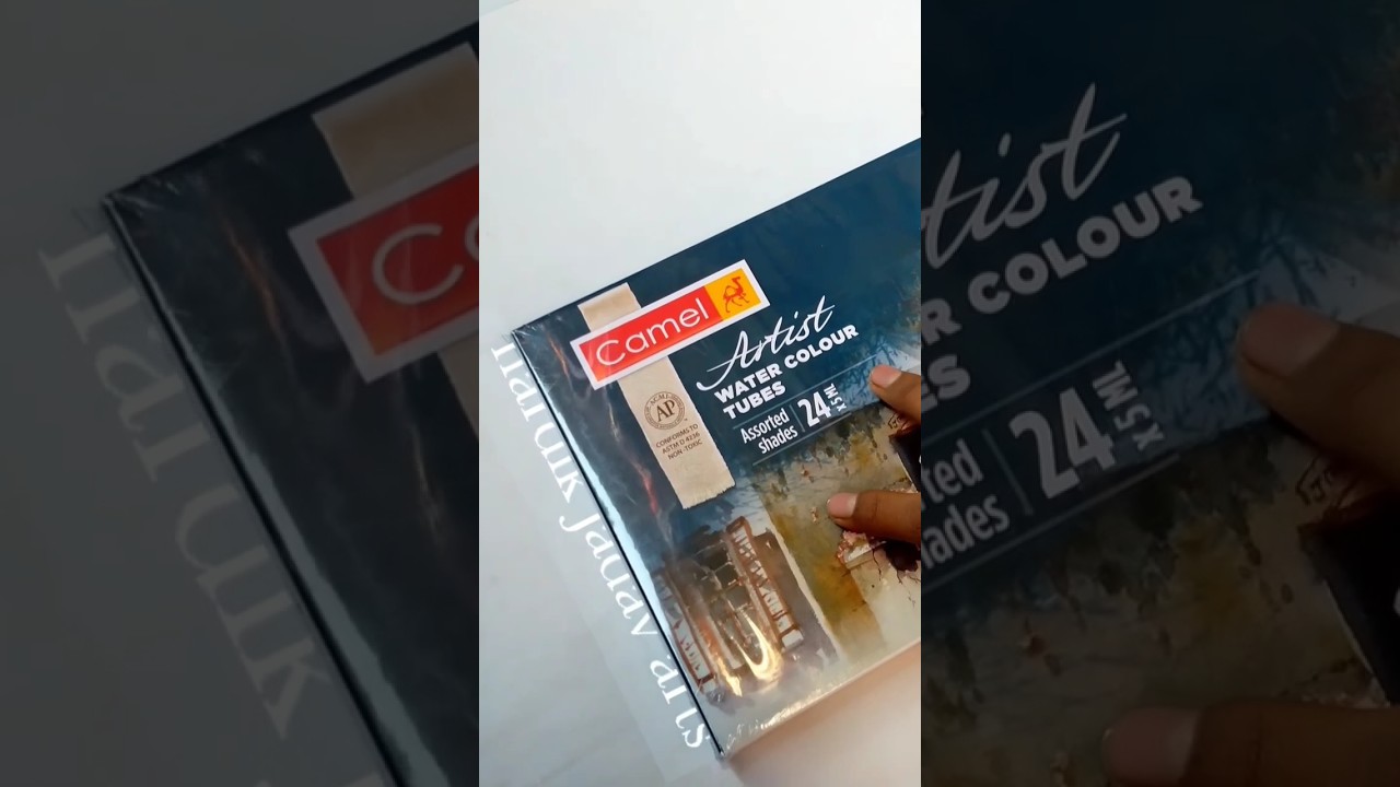 Best water colour|camel artist watercolor tubes| 24 shades| unboxing camel artist watercolor tubes|